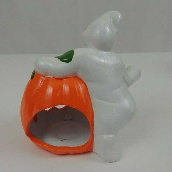 Vtg Robert Alan Candle Company 5" Tall Ghost Votive Lamp In Original Box #80023 - Picture 8 of 11